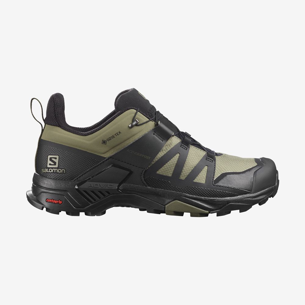 Zapatillas Trekking Salomon Hombre Verde - Salomon Argentina X ULTRA 4 GORE-TEX,487602-ELW